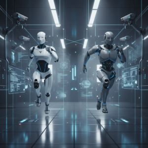 Tesla vs Figure AI：人型ロボットの自然な走行能力を競う新時代 – 画像生成AIと動画解析技術の融合がもたらす革新