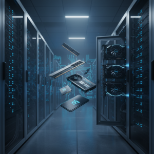 「PCパーツ価格高騰の危機！AIデータセンター需要によるメモリ・SSD不足の実態と対策」